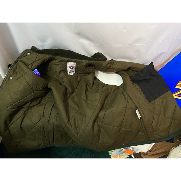 Work Wear King Green zip up Outdoors Camping Hunting Vest Size Large - Picture 4 of 11